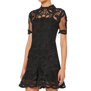 Jonathan Simkhai Truss Applique Mini Flare Dress